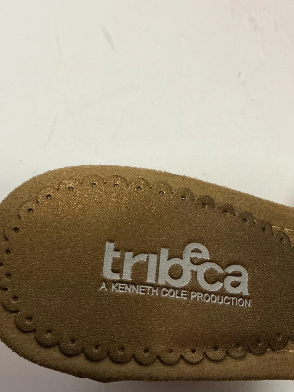 Tribeca by Kenneth Cole Braided Metallic Wedge Sandals - Silver & Gold